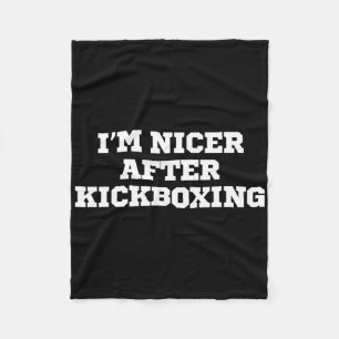 Grappig dat ik aardiger ben na kickboksen fleece deken