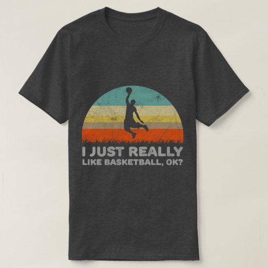 Grappig dat ik alleen maar van Basketball hou voor T-shirt (Design voorkant)