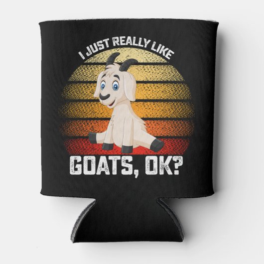 Grappig dat ik alleen maar van geiten hou blikjeskoeler (Voorkant)