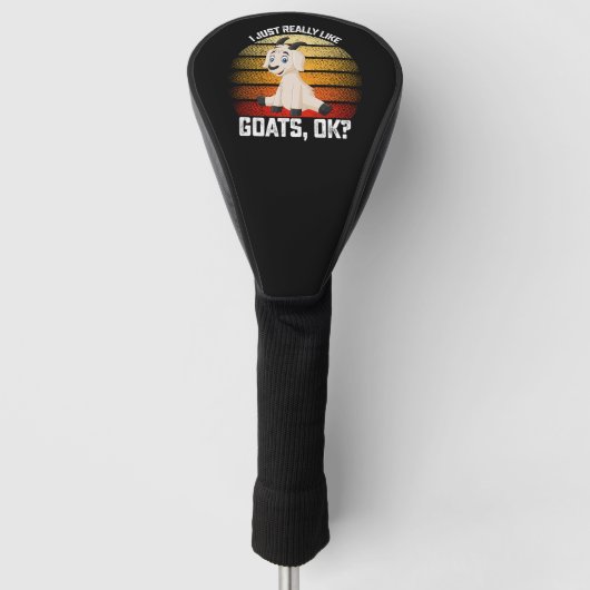 Grappig dat ik alleen maar van geiten hou golfheadcover (Voorkant)