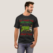 Grappig dat ik alleen maar voor kerst een vuilnis  t-shirt (Voorkant volledig)