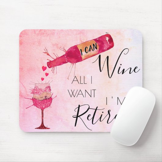 Grappig dat ik alles kan winnen wat ik wil muismat (Met muis)