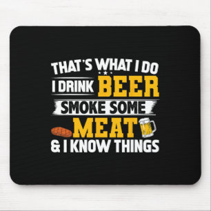 Grappig dat ik beer een beetje rook en ik weet dun muismat