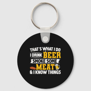 Grappig dat ik beer een beetje rook en ik weet dun sleutelhanger