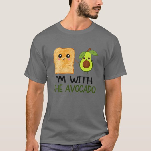 Grappig dat ik bij de Avocado ben voor kinderen, M T-shirt (Voorkant)