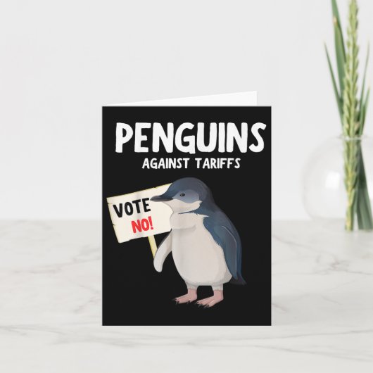 Grappig dat ik bij de pinguïns sta, pinguïns tegen kaart (Voorkant)