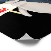 Grappig dat ik bij de pinguïns sta, pinguïns tegen poster (Hoek)