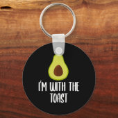 Grappig dat ik bij de Toast Avocado Halloween kopp Sleutelhanger (Voorkant)