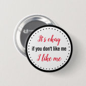 Grappig dat ik Button leuk vind (Voorkant /achterkant)