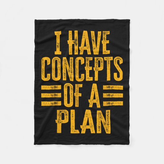 Grappig dat ik concepten heb van een plan 1 fleece deken (Voorkant)