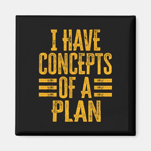 Grappig dat ik concepten heb van een plan 1 magneet (Voorkant)