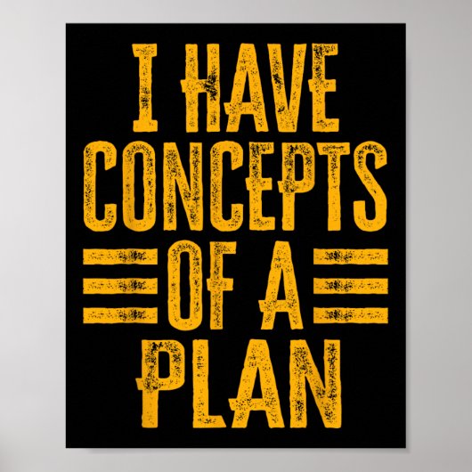 Grappig dat ik concepten heb van een plan 1 poster (Voorkant)