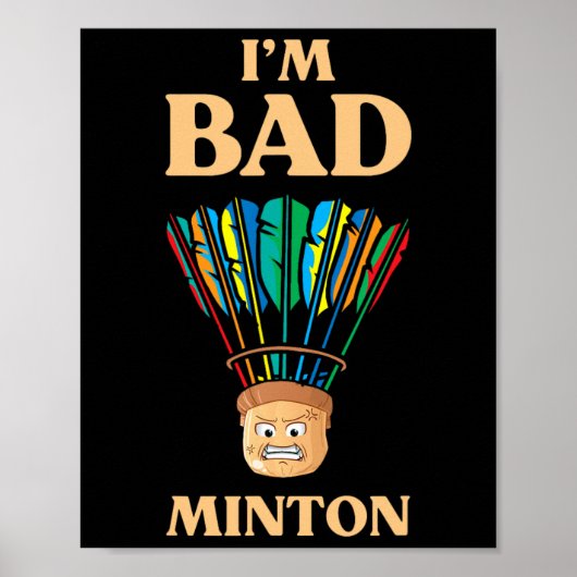 Grappig dat ik D Minton Shuttle Dminton Player ben Poster (Voorkant)