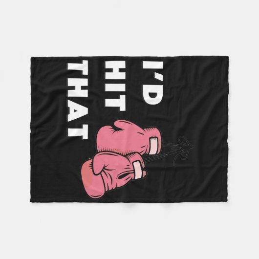 Grappig dat ik dat boksen had geraakt fleece deken (Voorkant (Horizontaal))