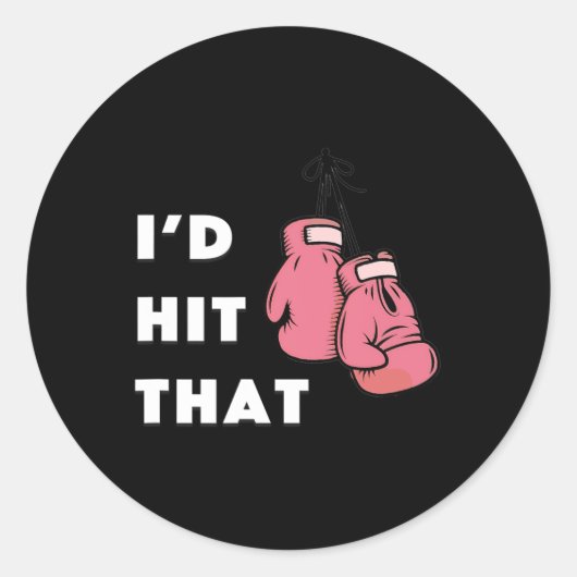Grappig dat ik dat boksen had geraakt ronde sticker (Voorkant)