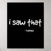 Grappig dat ik dat karma zag. Sarcastische grap fa Poster (Voorkant)