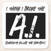 Grappig dat ik de AI developers heb gebroken Kartonnen Onderzetters (Voorkant)