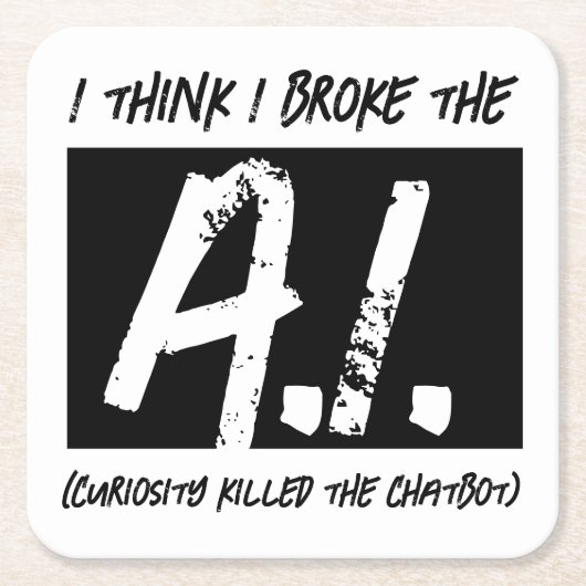 Grappig dat ik de AI developers heb gebroken Kartonnen Onderzetters (Voorkant)