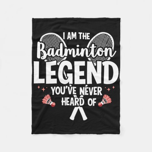 Grappig dat ik de badmintonlegende ben die je nooi fleece deken (Voorkant)