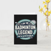 Grappig dat ik de badmintonlegende ben die je nooi kaart (Gele Bloem)