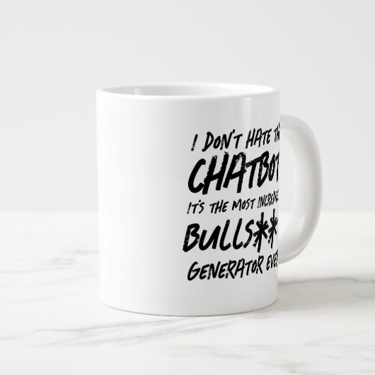 Grappig dat ik de Chatbot niet haat... Grote Koffiekop (Voorkant rechts)