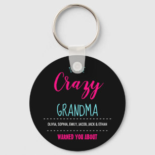 Grappig dat ik de Crazy Grandma Moeder Black ben Sleutelhanger
