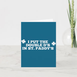 Grappig dat ik de dubbele d's in St. Paddy's Day P Kaart