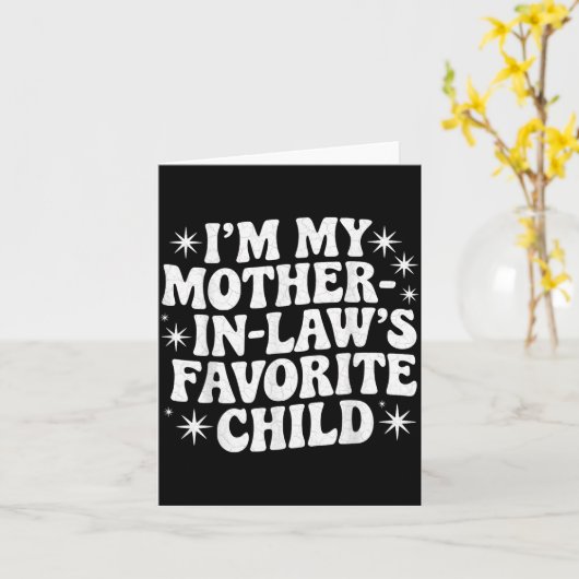 Grappig dat ik de favoriete zoon/dochter van mijn  kaart (Gele Bloem)