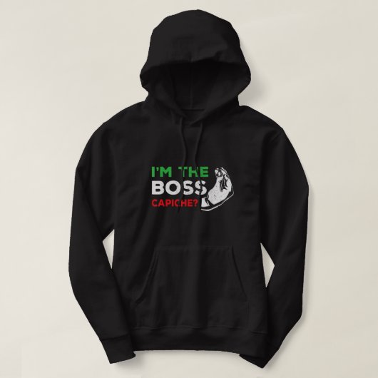 Grappig dat ik de Italiaanse nonna non Capiche Hum Hoodie (Design voorkant)