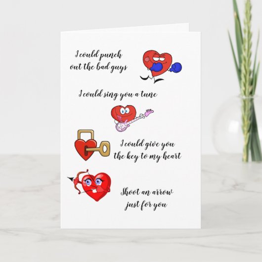 Grappig dat ik de Kaart van Valentijns kan horen (Voorkant)