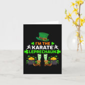 Grappig dat ik de Karate Leprechaun Karate St. Pat Kaart (Gele Bloem)