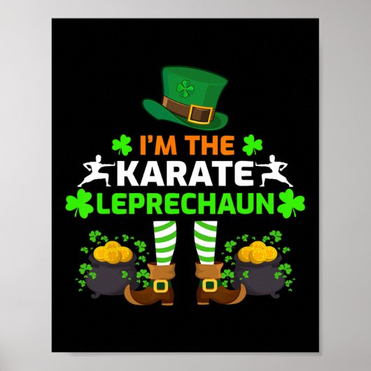 Grappig dat ik de Karate Leprechaun Karate St. Pat Poster (Voorkant)