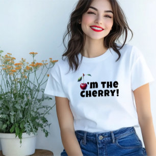 Grappig dat ik de kersenvibe slogan moederdag ben t-shirt