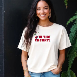Grappig dat ik de kersenvibe slogan moederdag ben t-shirt