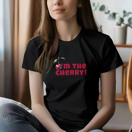 Grappig dat ik de kersenvibe slogan moederdag ben t-shirt