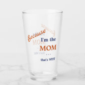 Grappig dat ik de moeder ben glas (Voorkant)