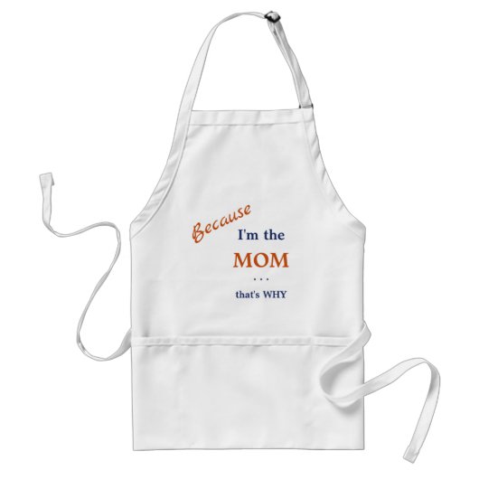 Grappig dat ik de moeder ben standaard schort (Voorkant)