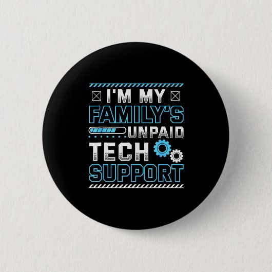Grappig dat ik de onbetaalde technische ondersteun ronde button 5,7 cm (Voorkant)