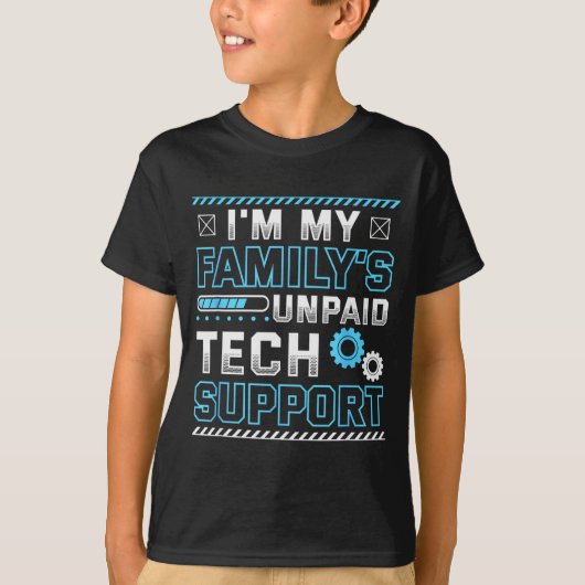 Grappig dat ik de onbetaalde technische ondersteun t-shirt (Voorkant)