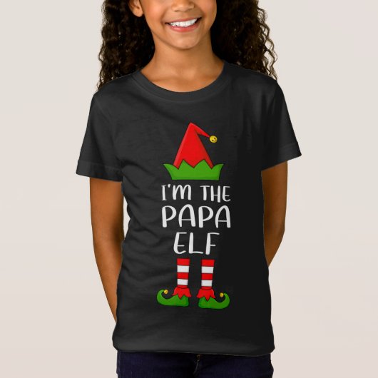 Grappig dat ik de Papa Elf Kerstmis ben T-shirt (Voorkant)