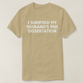 Grappig dat ik de PhD Dissertation van mijn echtge T-shirt (Design voorkant)