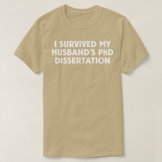 Grappig dat ik de PhD Dissertation van mijn echtge T-shirt (Design voorkant)