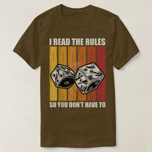 Grappig dat ik de spelregels van de raad van bestu t-shirt (Design voorkant)