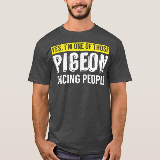 Grappig dat ik deel aan duiven die mensen vogelcad t-shirt (Voorkant)