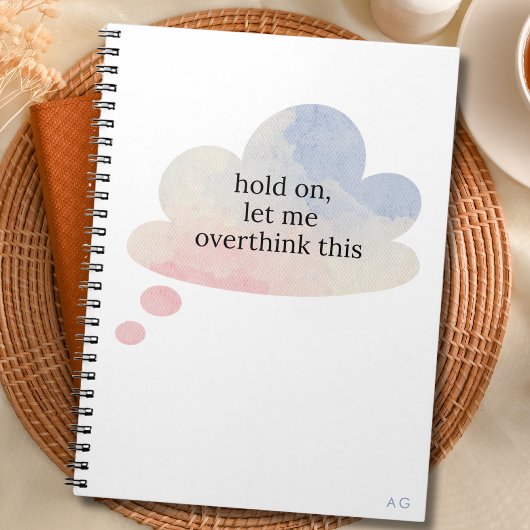 Grappig dat ik deze pastelwolk overdenk notitieboek