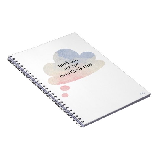 Grappig dat ik deze pastelwolk overdenk notitieboek (Rechterzijde)