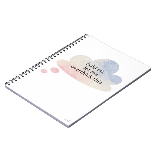 Grappig dat ik deze pastelwolk overdenk notitieboek (Linkerzijde)