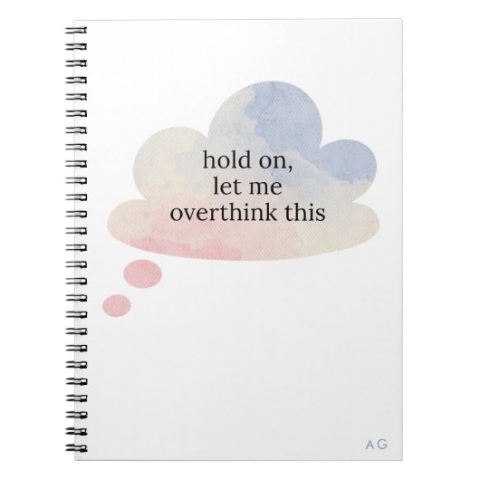 Grappig dat ik deze pastelwolk overdenk notitieboek (Voorkant)