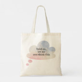Grappig dat ik deze pastelwolk overdenk tote bag (Achterkant)