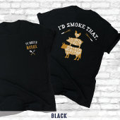 Grappig dat ik die aangepaste naam zou roken BBQ G T-shirt